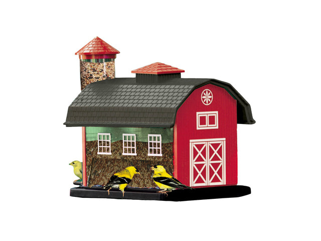 Audubon 6290 Red Barn Combo Bird Feeder, 7 Lb