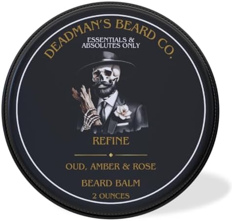 Deadman's Premium Beard Balm- Styles, Conditions, & Strengthens Beard - The Perfect Hold - Refine Scent