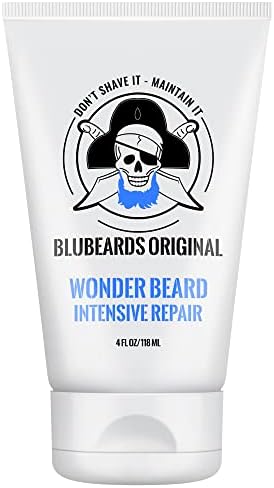 Bluebeards Original Wonder Beard Intensive Repair, 4 oz. - Beard Conditioner for Men with Meadowfoam Seed Oil & Amino Acids to Deeply Restore, Soften, and Rejuvenate Your Beard and Skin - Made in USA
