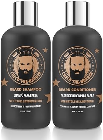Beard Kit: Beard Invigorating Mint Shampoo, Beard Conditioner With Mint Oils & Healing Vitamins, A Perfect Beard Grooming Kit, 2PCS