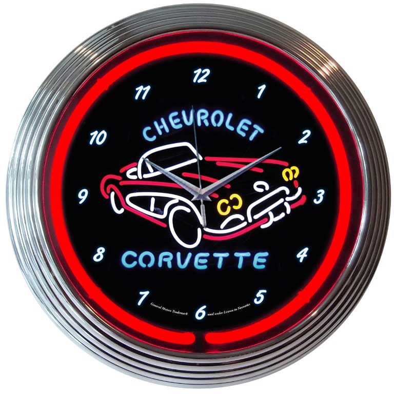 C1 Corvette Neon Clock