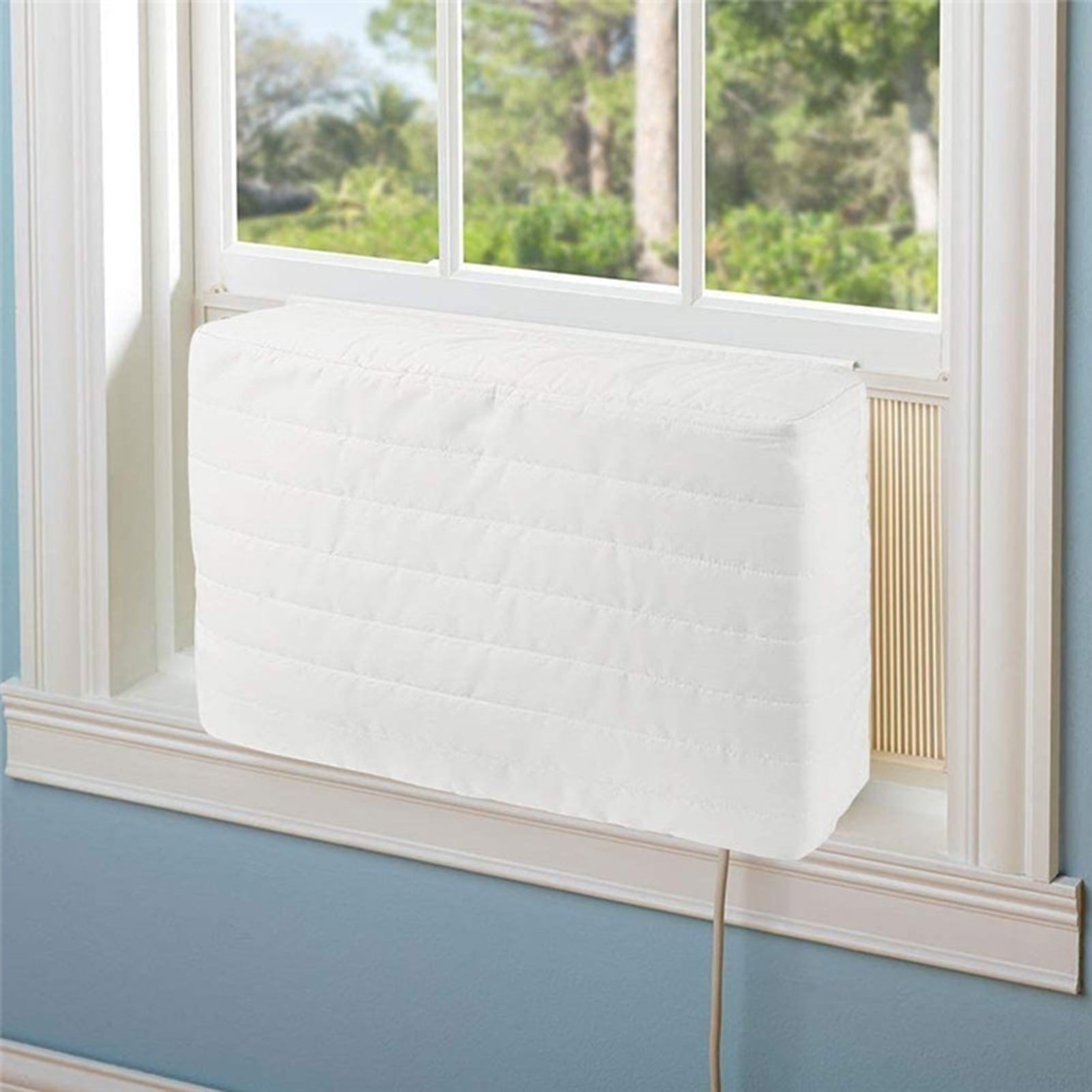 Cheers.US Waterproof Indoor Air Conditioner Cover for Window Units. Window AC Unit Cover for Inside