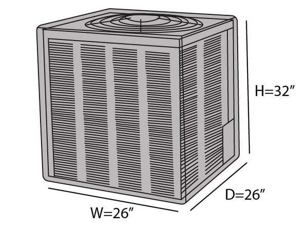 Covermates Air Conditioner Cover - Light Weight Material. Weather Resistant. Elastic Hem. AC & Equipment-Khaki